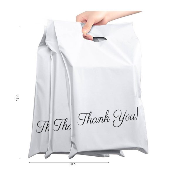 Reusable Plastic Shopping Bag w/ Die Cut Handle - Image 5