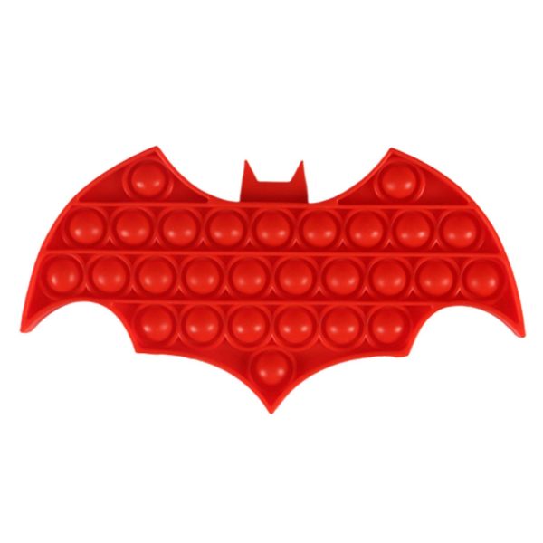 Halloween Colorful Bat Shaped Push Pop Bubble Ball Toy