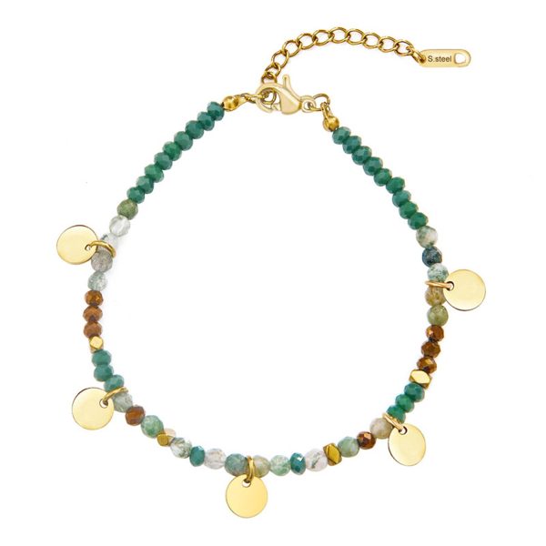Stainless steel hand-beaded bracelet - Image 3