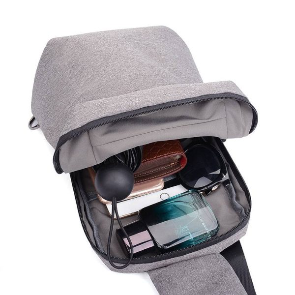 Men and women leisure simple casual chest bag backpack - Image 4