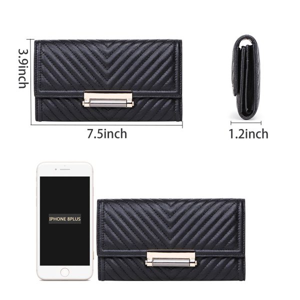 Genuine Leather Embroidered Multifunctional Wallet - Image 4
