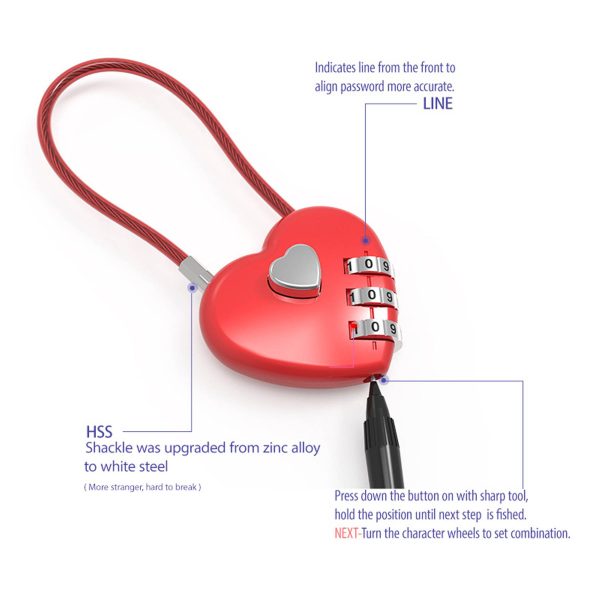 Heart Shaped Padlock - Image 8