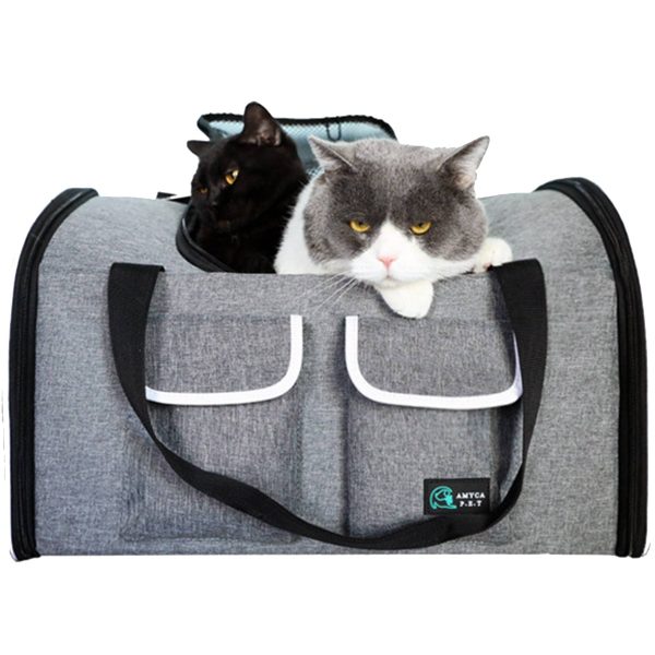 Soft Sided Folding Small Medium Dog Pet Carrier - Image 2