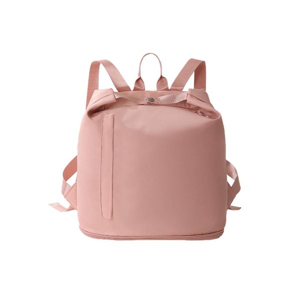 Compact Waterproof Polyester Gym Backpack Shoe Compartment