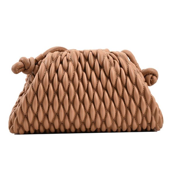 PU Crossbody Purse Quilted Clutch Handbag for Women