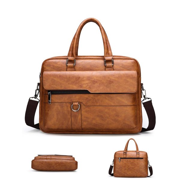PU Men's Business Crossbody Bag