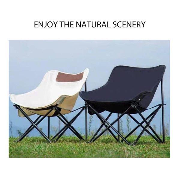 Outdoor Circular Oxford Fabric Foldable Chair - Image 2