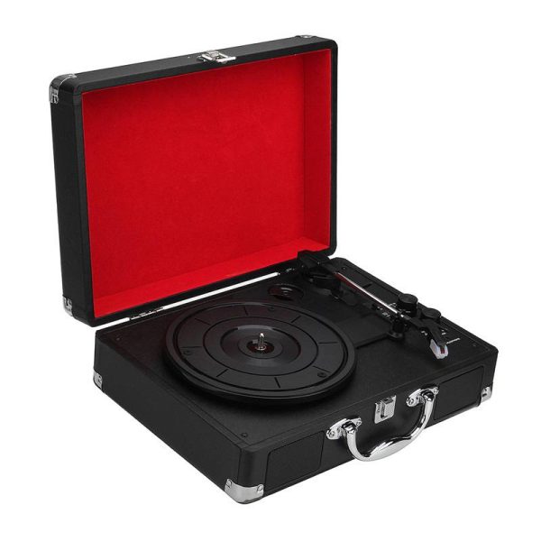 Blutooth in/out suitcase vinyl record player turntable - Image 8