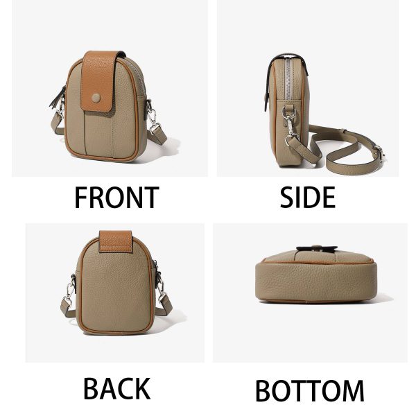 Genuine Leather Multifunctional cross-body phone bag - Image 5