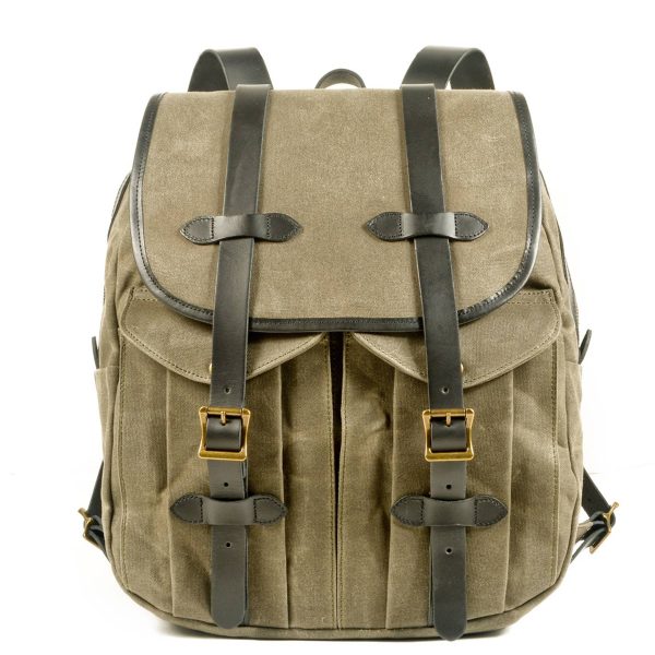 Hiking Backpack Oil Wax Canvas Men and Women