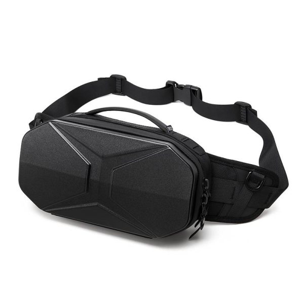 Abs Men's Crossbody Bag with PC Waterproof Hard Case - Image 2