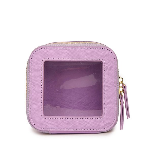 Compact Waterproof Transparent Pu Makeup Bag - Image 3