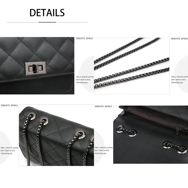 Genuine Leather Quilted Shoulder Crossbody Bags for Women - Image 4