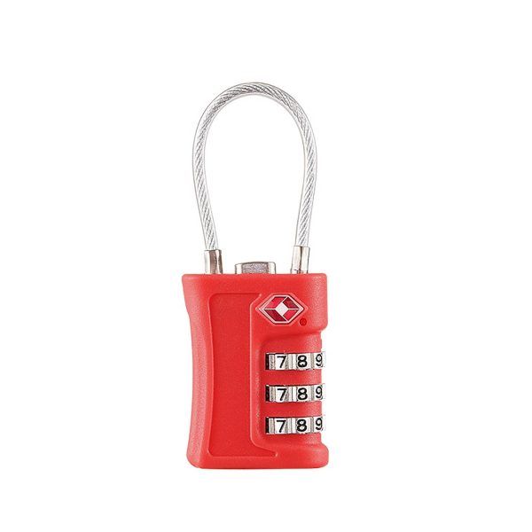 Tsa-Certified Steel Cable Combination Lock - Image 4
