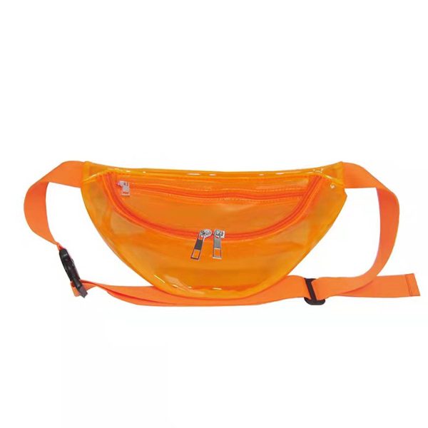 PVC Candy-colored transparent belt bag - Image 3