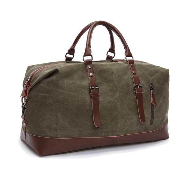 Vintage Canvas Duffle Bag - Image 3