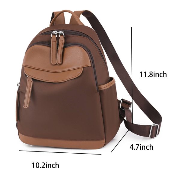 Ladies Nylon Travel Backpack Purse - Image 5