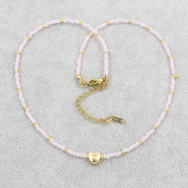 Colorful Mini Crystal Beaded Necklace - Image 6