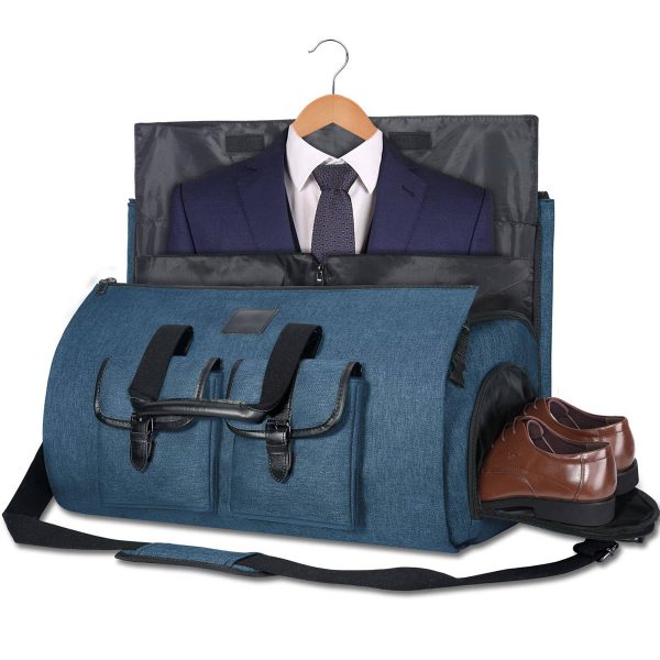 Oxford waterproof Garment Travel Duffel Bag with Shoe Pouch