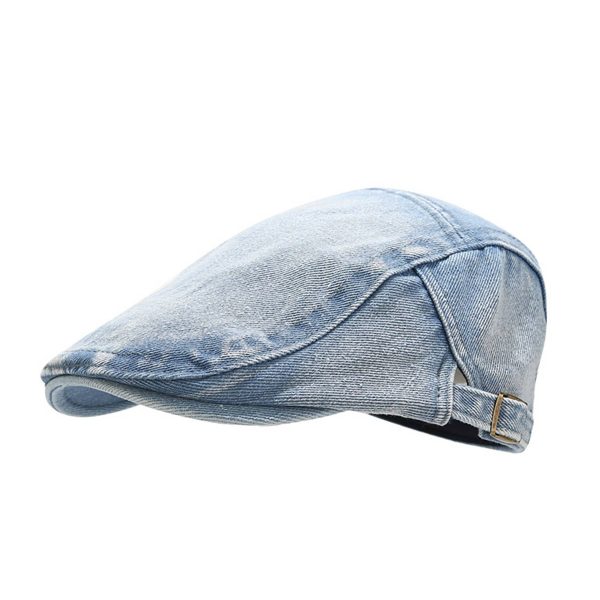 Cotton Simple denim peaked cap