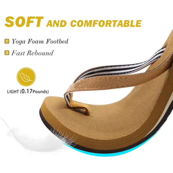 Women's Breathable Quick Dry EVA Beach Flip Flops - Image 4
