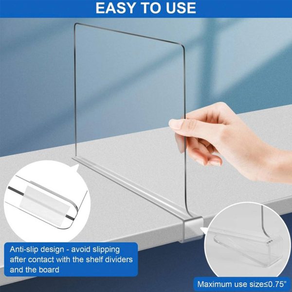Partition Shelf Clear Acrylic - Image 4