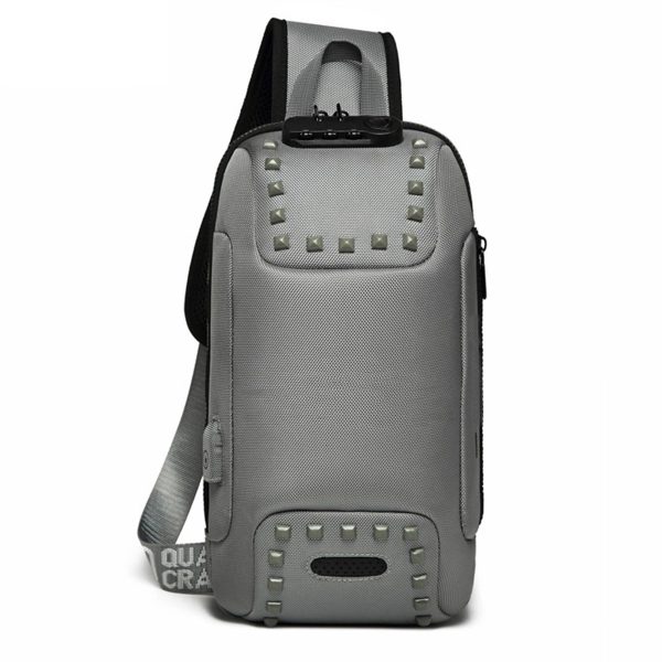 Oxford Men Sling Backpack Anti Theft Crossbody Shoulder Bag - Image 5