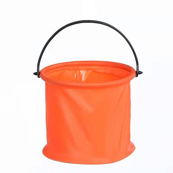 Folding PVC Beach Sand Bucket for Kids - Image 2
