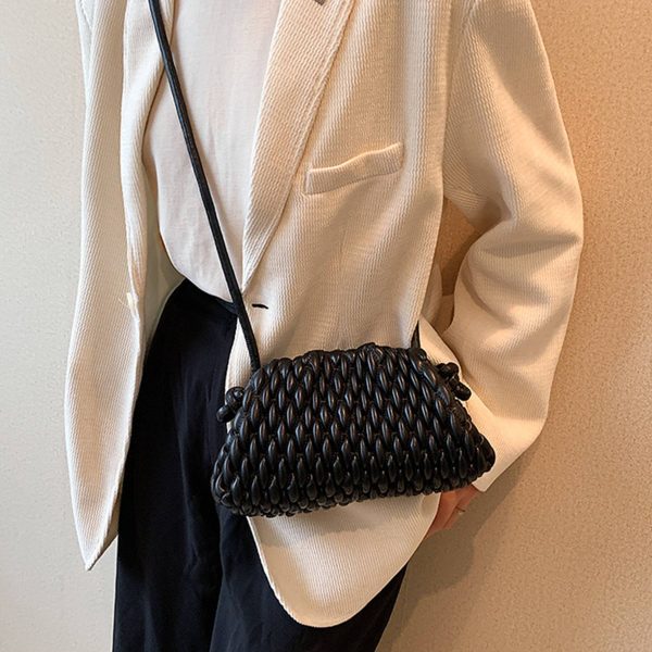 PU Crossbody Purse Quilted Clutch Handbag for Women - Image 4