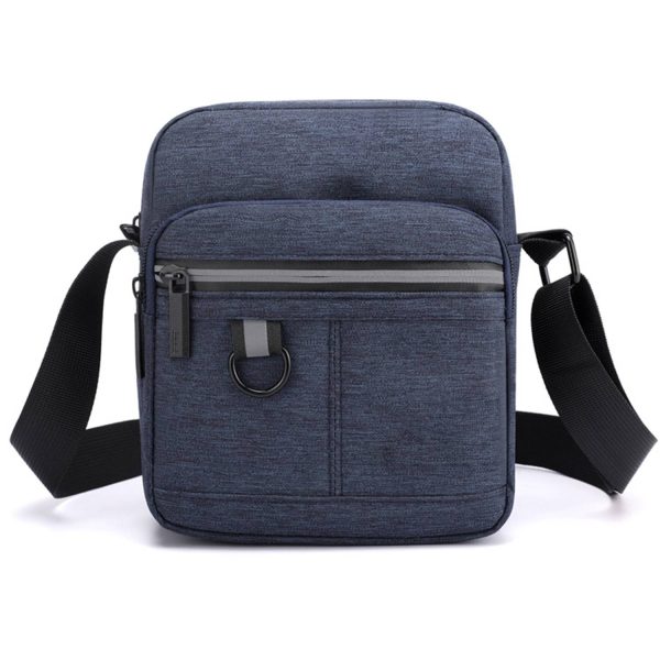 Mini Canvas Portable mobile phone coin Crossbody Bag for Men - Image 2