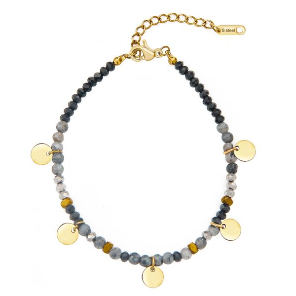 Stainless steel hand-beaded bracelet - Image 4
