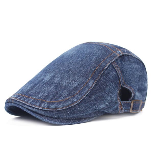 Denim Newsboy Cap for Men Women - Image 3