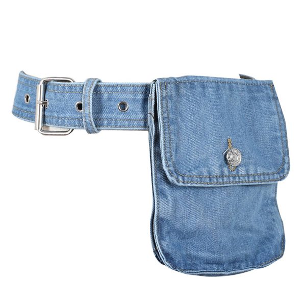 Vintage Denim Detachable Waist Bag - Image 3