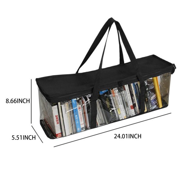 PVC Transparent Large Capacity Book Carrying Tote Bag - Image 3