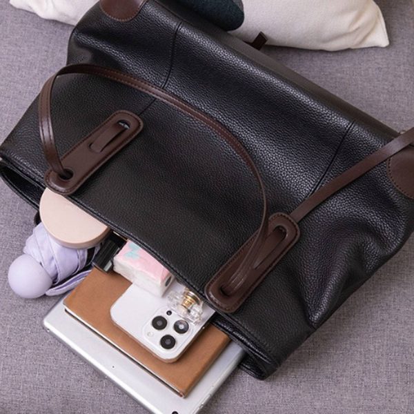 Geniune Leather Commuter Tote Bag - Image 5