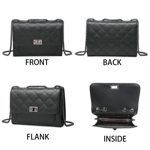 Genuine Leather Quilted Shoulder Crossbody Bags for Women - Image 5