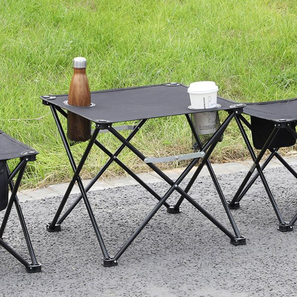Oxford Outdoor Foldable Table With Two Cup Holders - Image 7