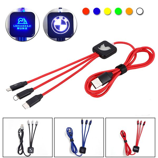 Luminous Logo 3 in 1 Data Cable - Image 4