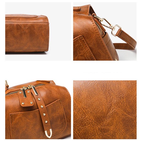 Pu Leather rivet Crossbody Bag for Women Offers Zipper - Image 5