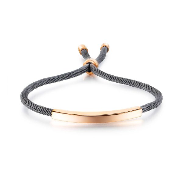 Weaving titanium steel couple bracelet