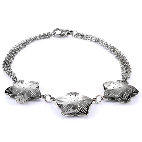 Alloy Snowflake titanium bracelet