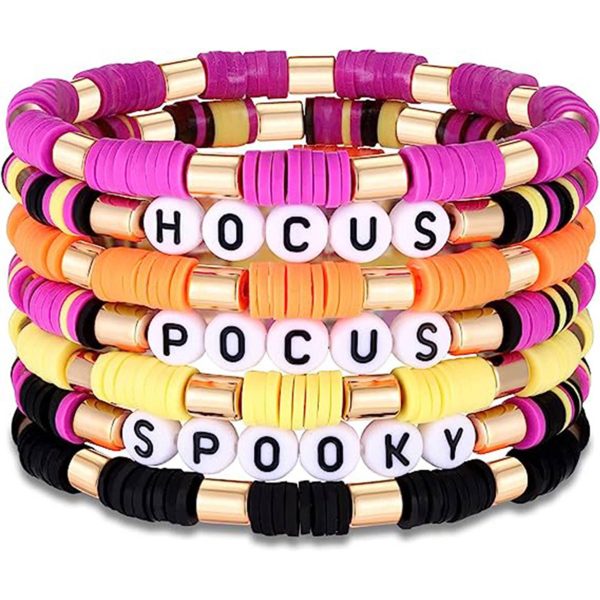 Acrylic Plastic Skull Halloween soft pottery bracelet - Image 2
