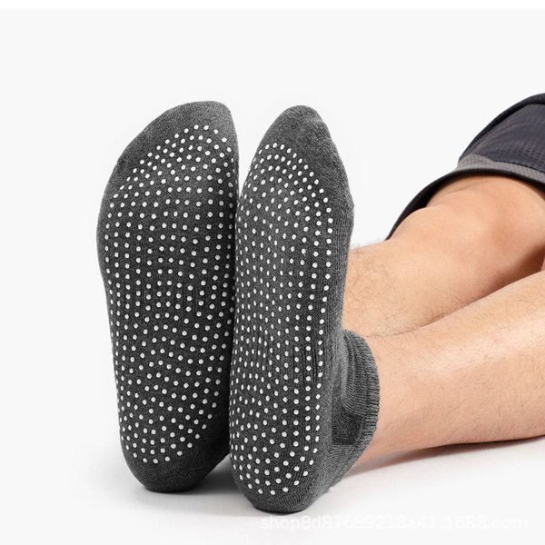 Breathable Wear-Resistant Silicone Grip Cotton Fitness Socks - Image 5