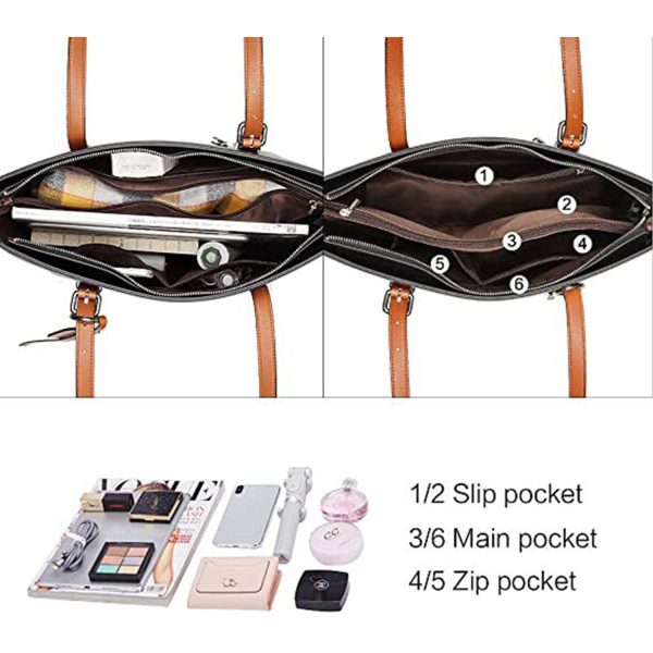 Women PU Leather Purses and Handbags - Image 5