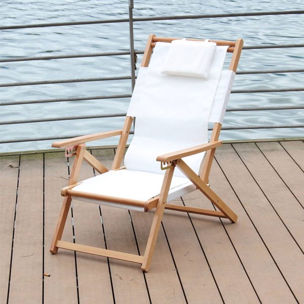 Outdoor solid wood folding chair