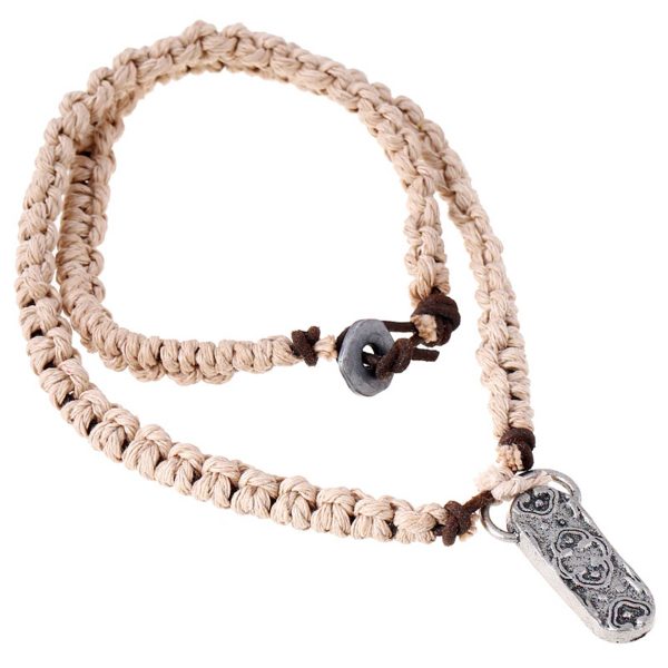 Jute Vintage beach weave necklace - Image 2