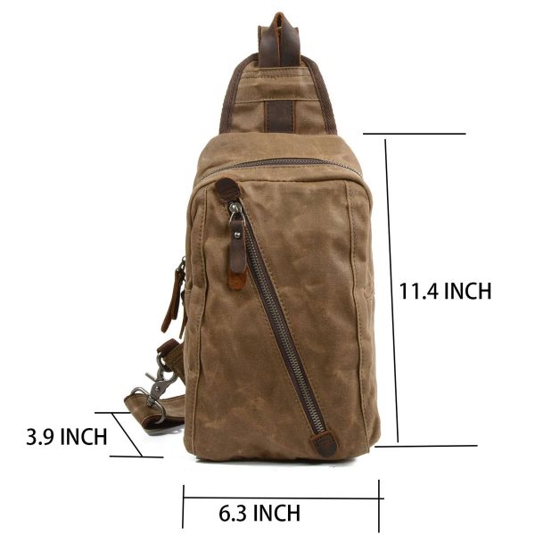 Canvas Ventilate Cross-body Backpack - Image 7