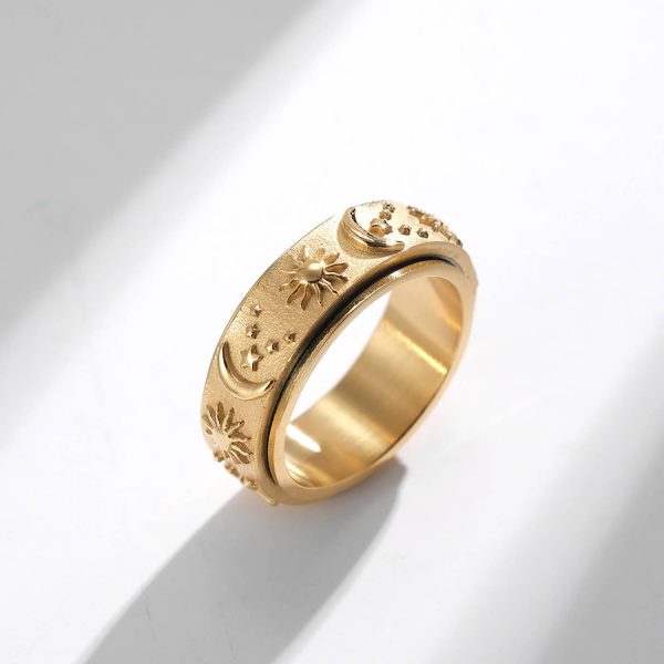 Rotatable Stainless Steel Anxiety Relief Ring - Image 4