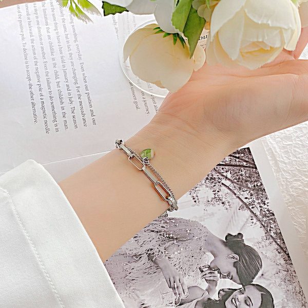 Stainless steel double-layer bracelet - Image 6