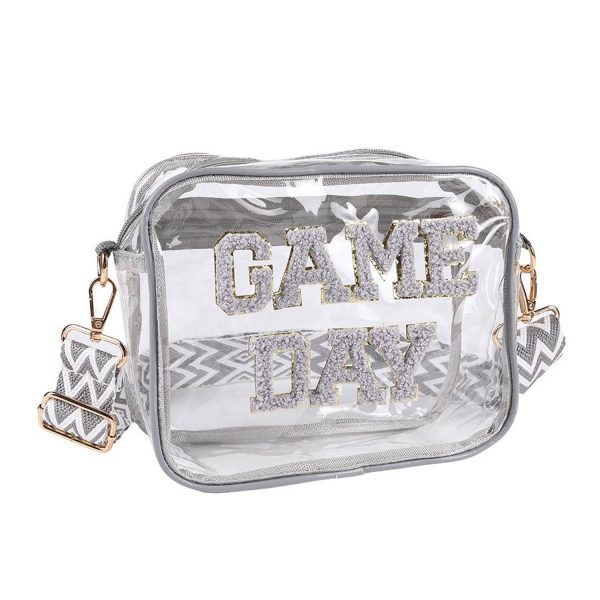 Portable Travel Transparent PVC Makeup Crossbody Bag - Image 3
